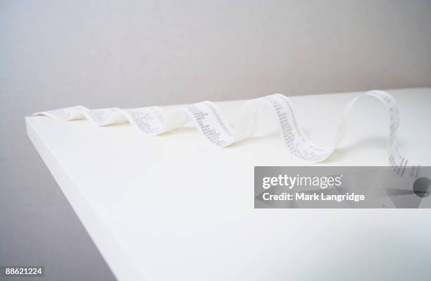 long merchandise receipt - long receipt stock pictures, royalty-free photos & images