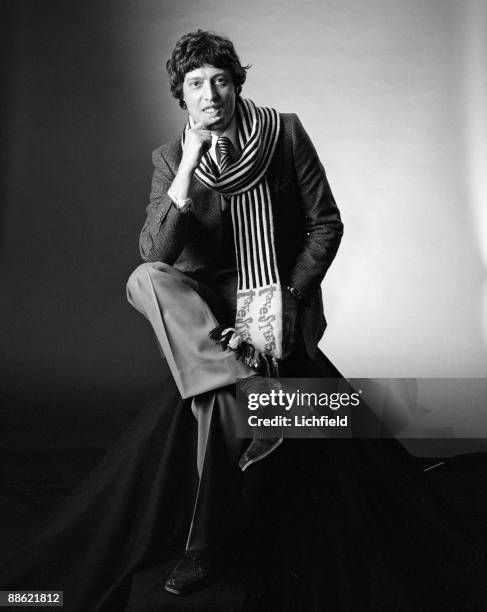 Screenwriter and playwright Tom Stoppard, photographed in the Studio on 21st December 1976. .
