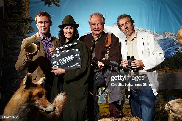 Jonathan Bennet, program director of NBC Universal, German actors Bettina Zimmermann and Friedrich von Thun and Andreas Stroehl, director of Munich...