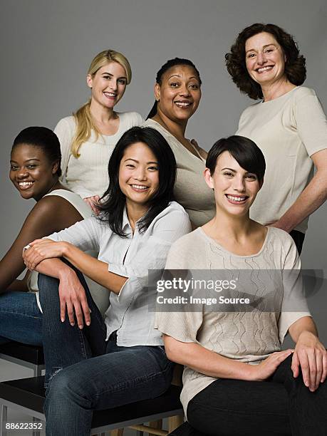 confident women - group of people studio stock pictures, royalty-free photos & images