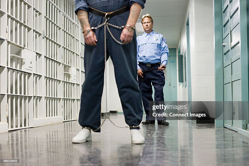 Prisoner and guard