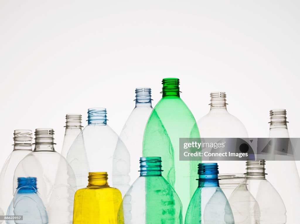 Empty plastic bottles