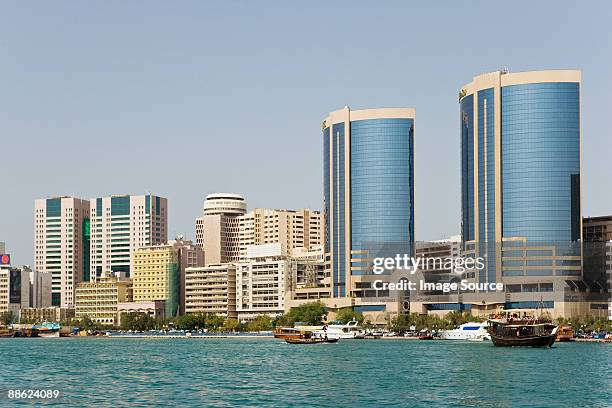 deira and dubai creek - deira stock pictures, royalty-free photos & images