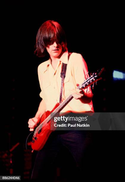 Nick Lowe performing at the Park West in Chicago, Illinois, April 2, 1979.