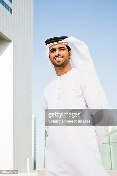 portrait of a middle eastern businessman - arab businessman stock pictures, royalty-free photos & images