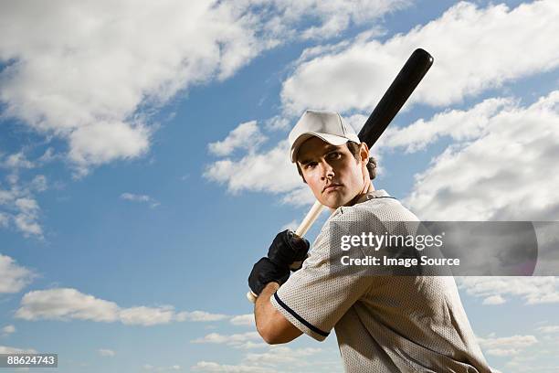 baseball batter - bat stockfoto's en -beelden