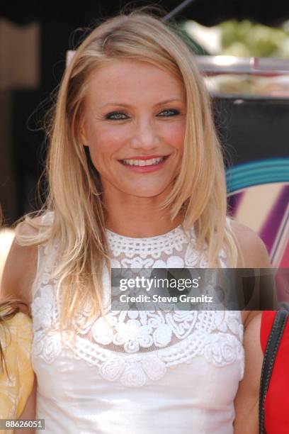 Actress Cameron Diaz attends the ceremony honoring her with a star on The Hollywood Walk of Fame on June 22, 2009 in Hollywood, California.