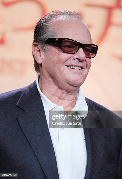 Actor Jack Nicholson attends 'The Bucket List' press conference at the Grand Hyatt Tokyo on April 30, 2008 in Tokyo, Japan.