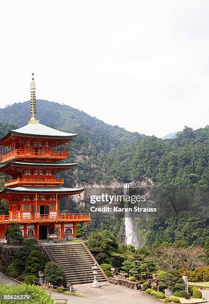 kongobu-ji temple on the peak of mt. koya-san - koya san stock pictures, royalty-free photos & images