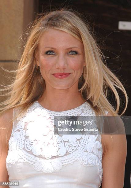 Actress Cameron Diaz attends the ceremony honoring her with a star on The Hollywood Walk of Fame on June 22, 2009 in Hollywood, California.