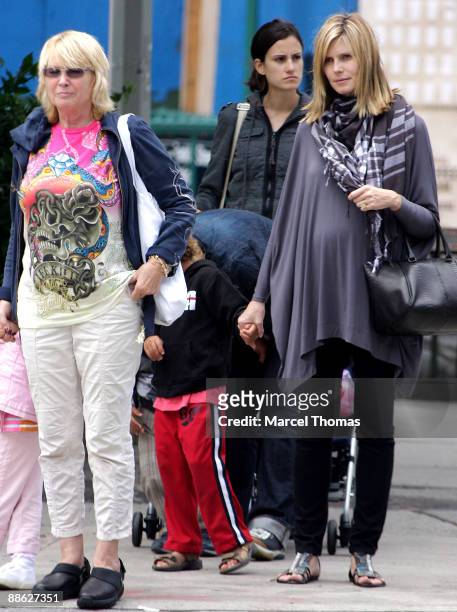 Heidi Klum,Erna Klum and Henry Samuel are seen on the Streets of Manhattan on June 22, 2009 in New York City.EXCLUSIVE COVERAGE