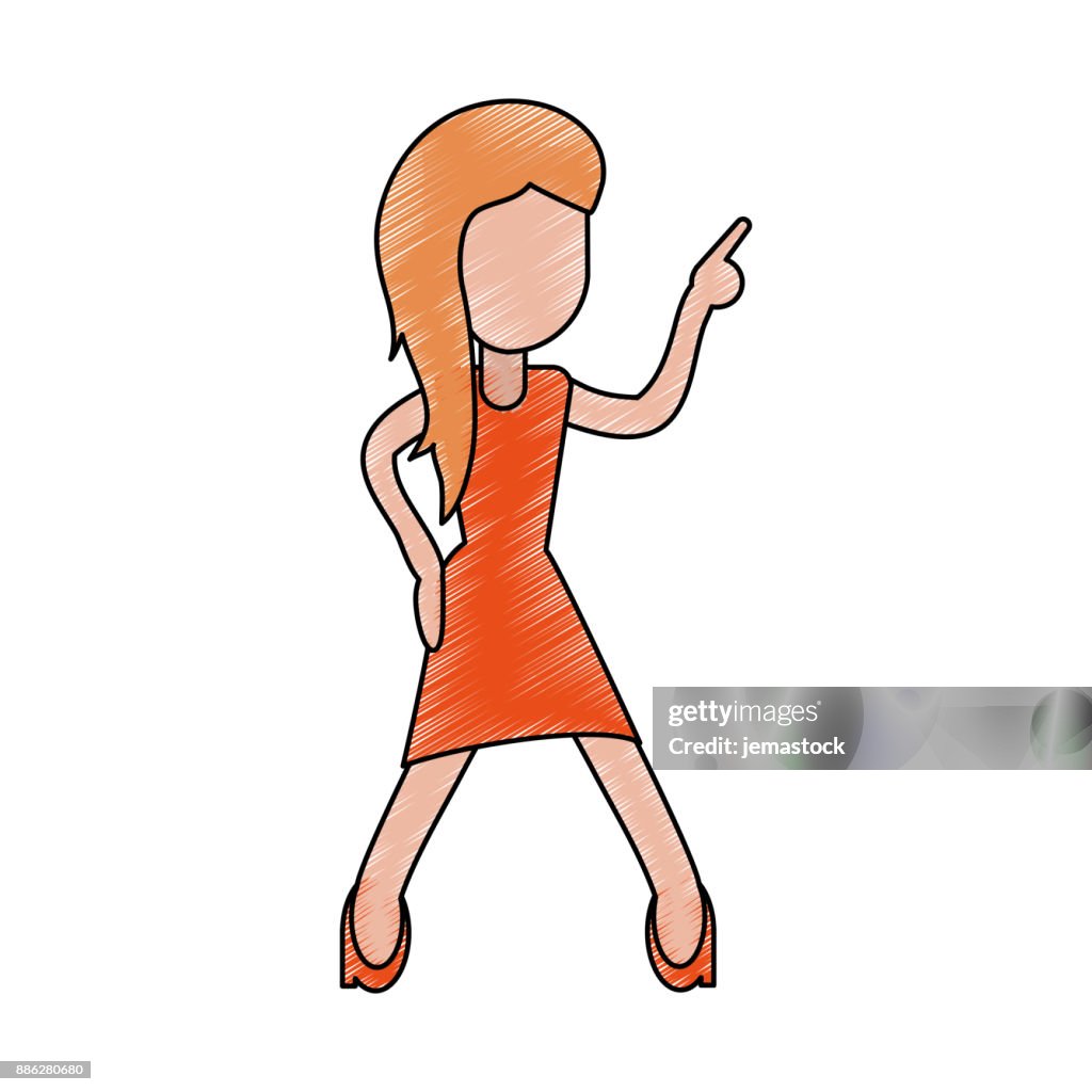 Dibujos Animados Bailando Feliz Joven Mujer Ilustración de stock - Getty  Images