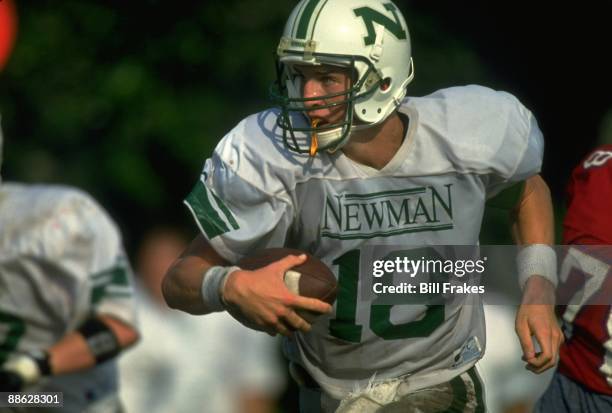 Closeup of Isidore Newman School QB Peyton Manning in action vs Metairie Park Country Day School. New Orleans, LA 9/15/1993 CREDIT: Bill Frakes