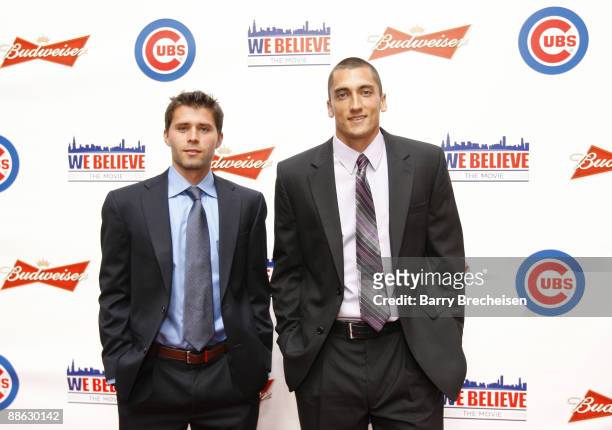 Chicago Fire's Peter Lowry and Nick Noble attend the "We Believe" premiere at Chicago Theatre on June 12, 2009 in Chicago, Illinois.