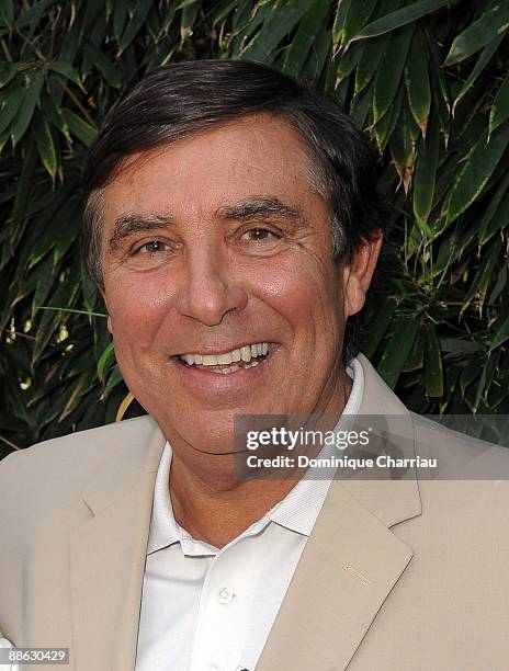 French TV Personality Jean-Pierre Foucault attends the French Open at the Roland Garros Stadium on June 4, 2009 in Paris, France.