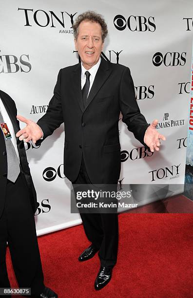 Geoffrey Rush attends the 63rd Annual Tony Awards at Radio City Music Hall on June 7, 2009 in New York City.