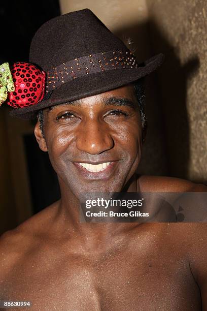 Norm Lewis poses at "BROADWDAY BARES 19.0: CLICK IT!"on Broadway at Roseland on June 21, 2009 in New York City.