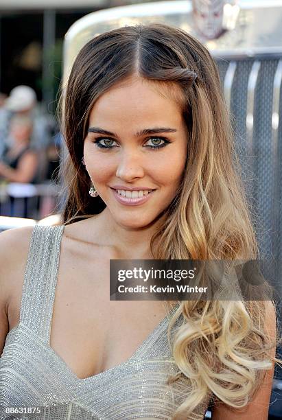 Actress Isabel Lucas arrives at the premiere of Dreamworks' "Transformers: Revenge Of The Fallen" held at Mann Village Theatre on June 22, 2009 in...