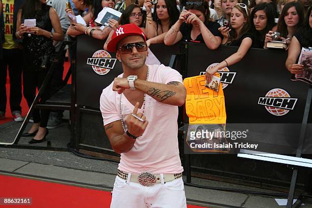 Singer Karl Wolf arrives at the MuchMusic Video Awards on June 21, 2009 in Toronto, Canada.