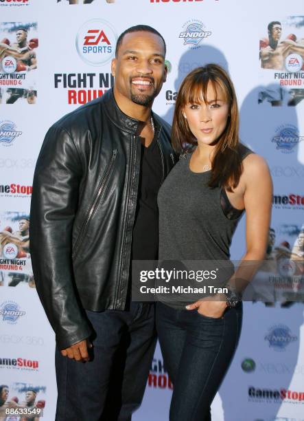 Robert Griffith and Amethyst Griffith arrive to the EA Sports "Fight Night: Round 4" launch party held at the House of Blues - Sunset Strip on June...