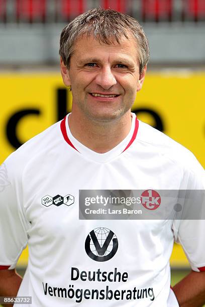 Assistant coach Roger Lutz poses during the 1. FC Kaiserslautern team presentation on June 22, 2009 in Kaiserslautern, Germany.