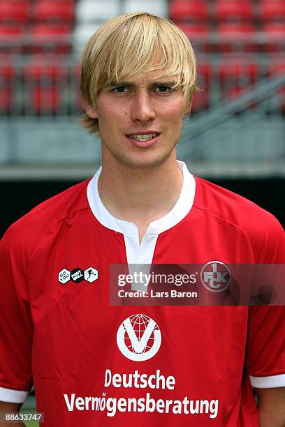 Martin Amedick poses during the 1. FC Kaiserslautern team presentation on June 22, 2009 in Kaiserslautern, Germany.