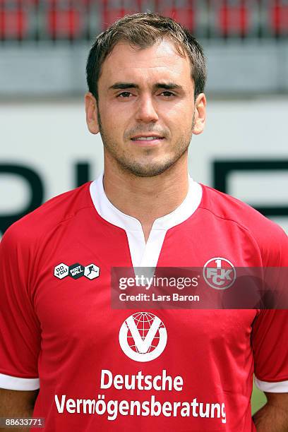 Anel Dzaka poses during the 1. FC Kaiserslautern team presentation on June 22, 2009 in Kaiserslautern, Germany.