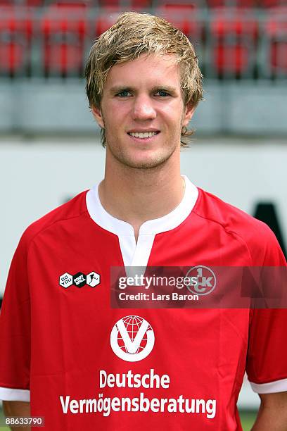 Christoph Buchner poses during the 1. FC Kaiserslautern team presentation on June 22, 2009 in Kaiserslautern, Germany.