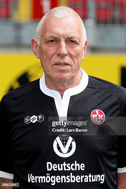 Heinz Bossert poses during the 1. FC Kaiserslautern team presentation on June 22, 2009 in Kaiserslautern, Germany.