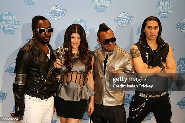 Will.I.Am, Fergie, Apl.de.ap and Taboo of Black Eyed Peas attend the MuchMusic Video Awards on June 21, 2009 in Toronto, Canada.