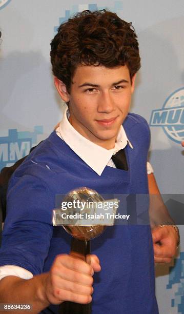 Musician Nick Jonas of Jonas Brothers attends the MuchMusic Video Awards on June 21, 2009 in Toronto, Canada.