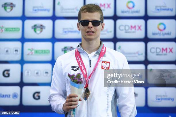 Wojciech Makowski of Poland gold medal in men's 100 m Backstroke S11 during day 2 of the Para Swimming World Championship Mexico City 2017 at...