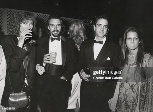 Brooke Palance, Michael Wilding, Christopher Wilding, and Aileen Getty