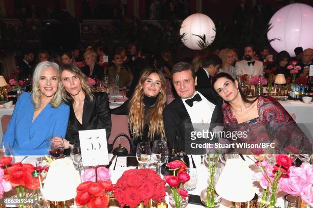 Miroslava Duma and guests during The Fashion Awards 2017 in partnership with Swarovski at Royal Albert Hall on December 4, 2017 in London, England.