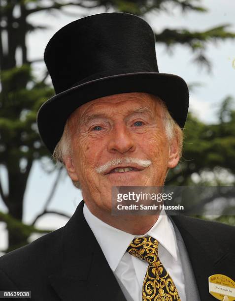 Bruce Forsyth attends day 2 of Royal Ascot 2009 at Ascot Racecourse on June 16, 2009 in Ascot, England.