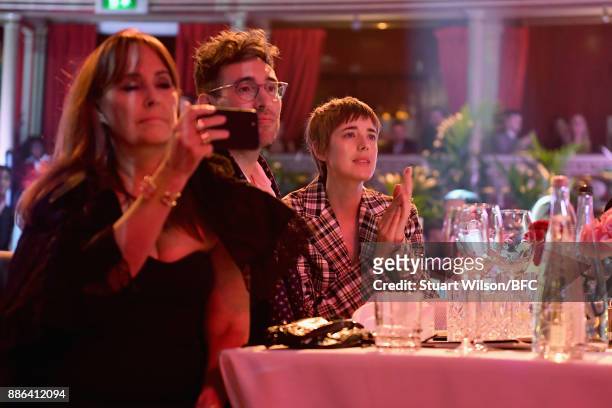 Agyness Deyn and Joel McAndrew during The Fashion Awards 2017 in partnership with Swarovski at Royal Albert Hall on December 4, 2017 in London,...