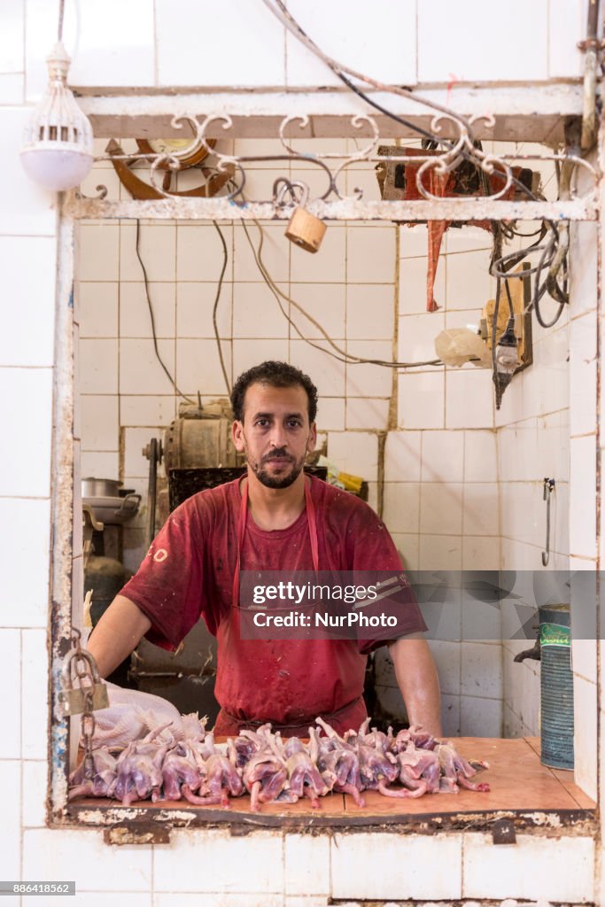 Chicken market in Agadir