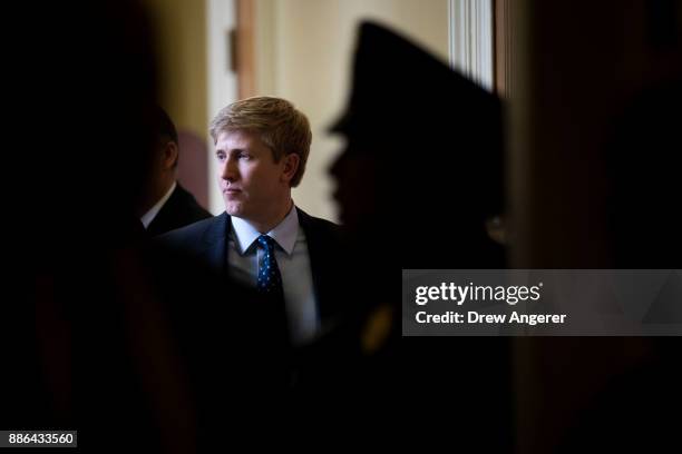 Chief of Staff to the Vice President Nick Ayers stands outside a meeting with Senate Republicans on Capitol Hill, December 5, 2017 in Washington, DC....