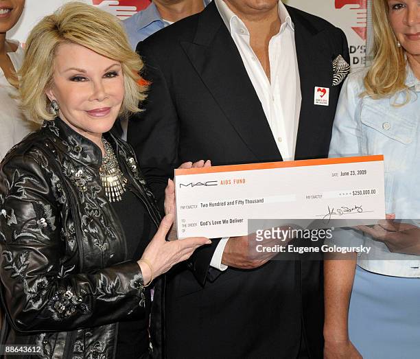 Joan Rivers attends M·A·C AIDS Fund Donates $250,000 to God's Love We Deliver in Honor of Joan Rivers' Win on "Celebrity Apprentice" at the God's...
