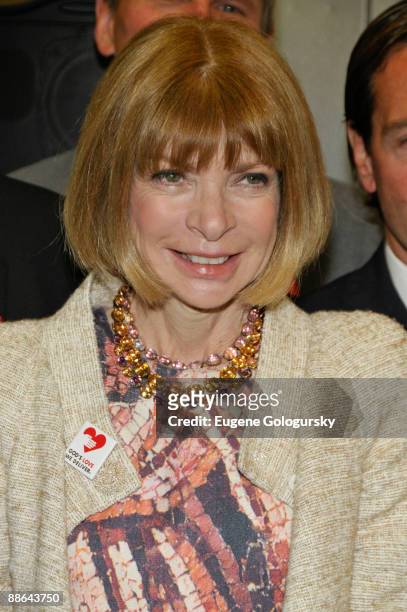 Anna Wintour attends M·A·C AIDS Fund Donates $250,000 to God's Love We Deliver in Honor of Joan Rivers' Win on "Celebrity Apprentice" at the God's...
