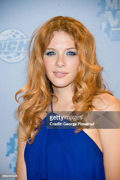 Rachel Lefevre attends the press room at the 20th Annual MuchMusic Video Awards at the MuchMusic HQ on June 21, 2009 in Toronto, Canada.