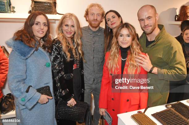 Tania Fares, Carmen Busquets, Oliver Wayman, Livia Firth, Miroslava Duma and Cameron Saul attend the opening of the BOTTLETOP flagship store on...