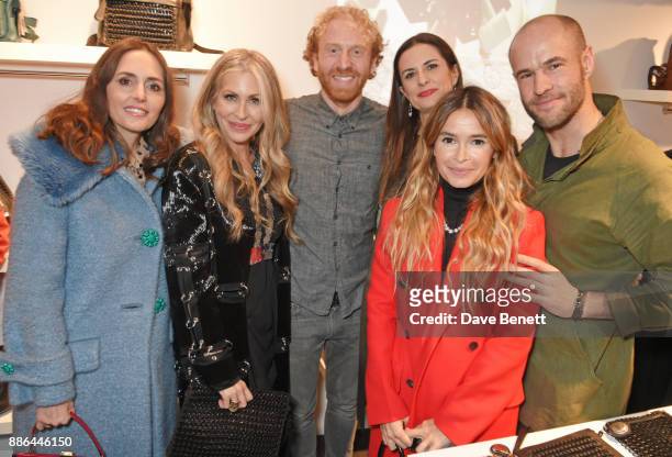 Tania Fares, Carmen Busquets, Oliver Wayman, Livia Firth, Miroslava Duma and Cameron Saul attend the opening of the BOTTLETOP flagship store on...