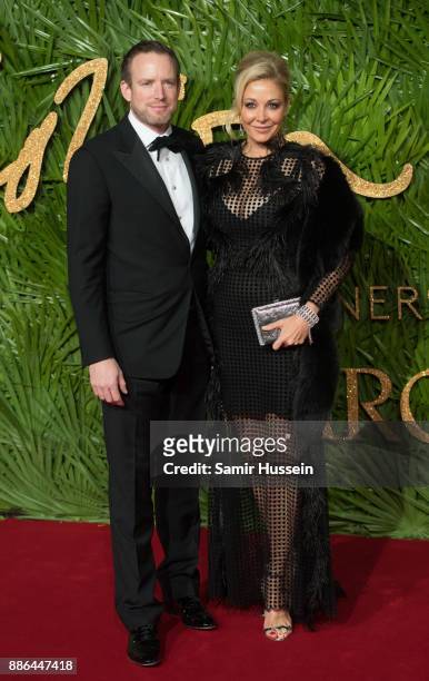 Rupert Adams and Nadja Swarovski attend The Fashion Awards 2017 in partnership with Swarovski at Royal Albert Hall on December 4, 2017 in London,...