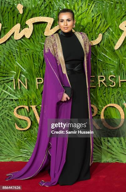 Sheikha Aisha Al Thani attends The Fashion Awards 2017 in partnership with Swarovski at Royal Albert Hall on December 4, 2017 in London, England.