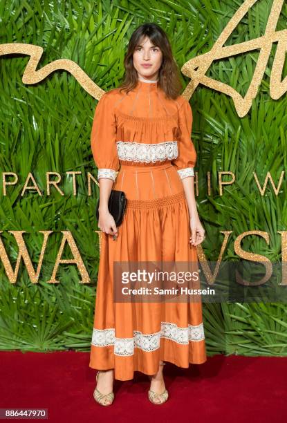 Jeanne Damas attends The Fashion Awards 2017 in partnership with Swarovski at Royal Albert Hall on December 4, 2017 in London, England.