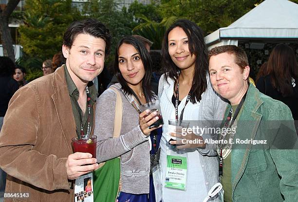 Filmmaker Blayne Weaver, filmmaker Suzi Yoonessi, producer Jonako Donley and producer Steak House attend the 2009 Los Angeles Film Festival's...