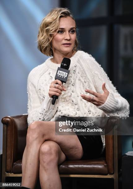 Actress Diane Kruger attends the Build Series to discuss the new film 'In the Fade' at Build Studio on December 5, 2017 in New York City.