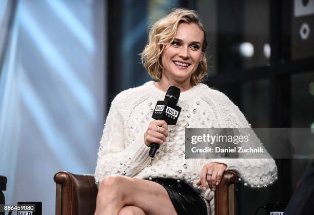 Actress Diane Kruger attends the Build Series to discuss the new film 'In the Fade' at Build Studio on December 5, 2017 in New York City.