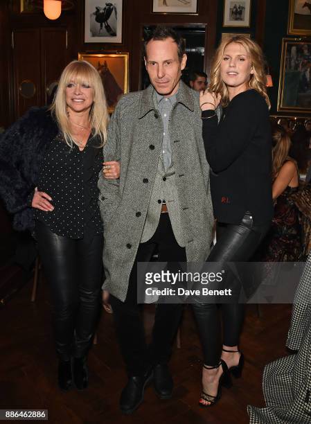 Jo Wood, Marlon Richards and Alexandra Richards attend the Polo Bear Holiday Dinner hosted by Polo Ralph Lauren and Alexandra Richards at Ralph's...